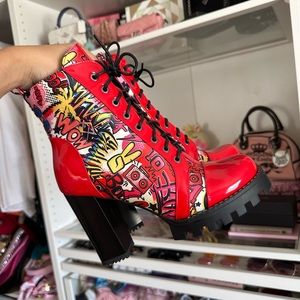 ❤️‍🔥Azalea Wang Kapow! Chunky Heel Bootie Red ❤️‍🔥